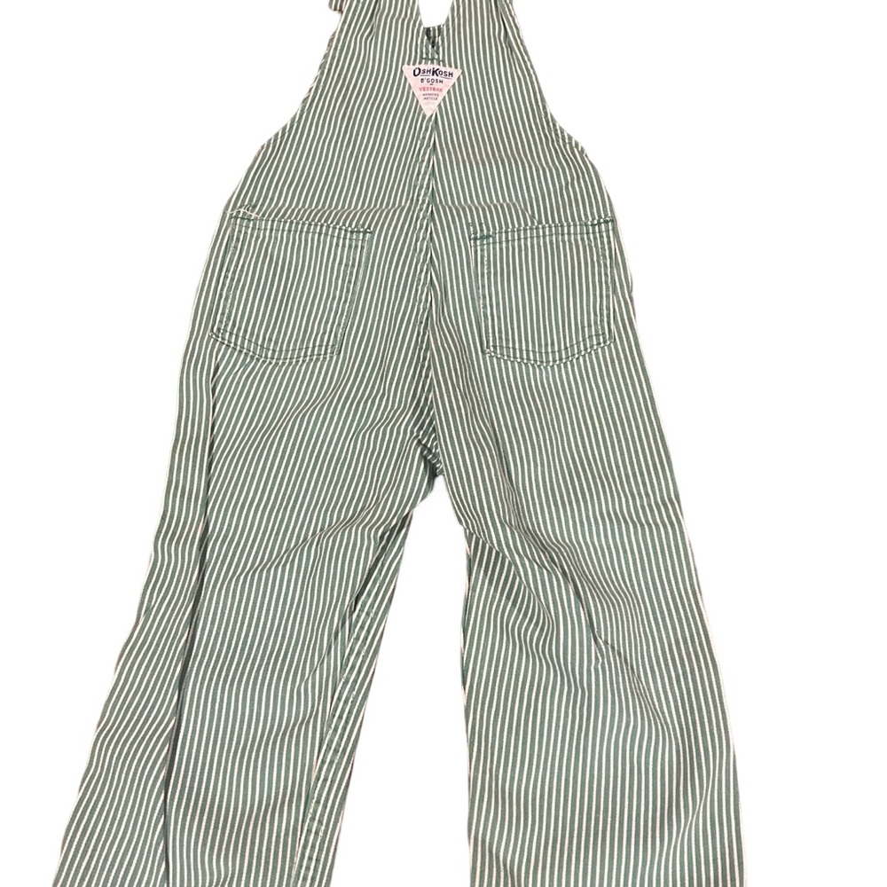 OshKosh B'gosh Green Striped Jumpsuit - Picture 3 of 5